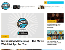 Tablet Screenshot of moviesdrop.com